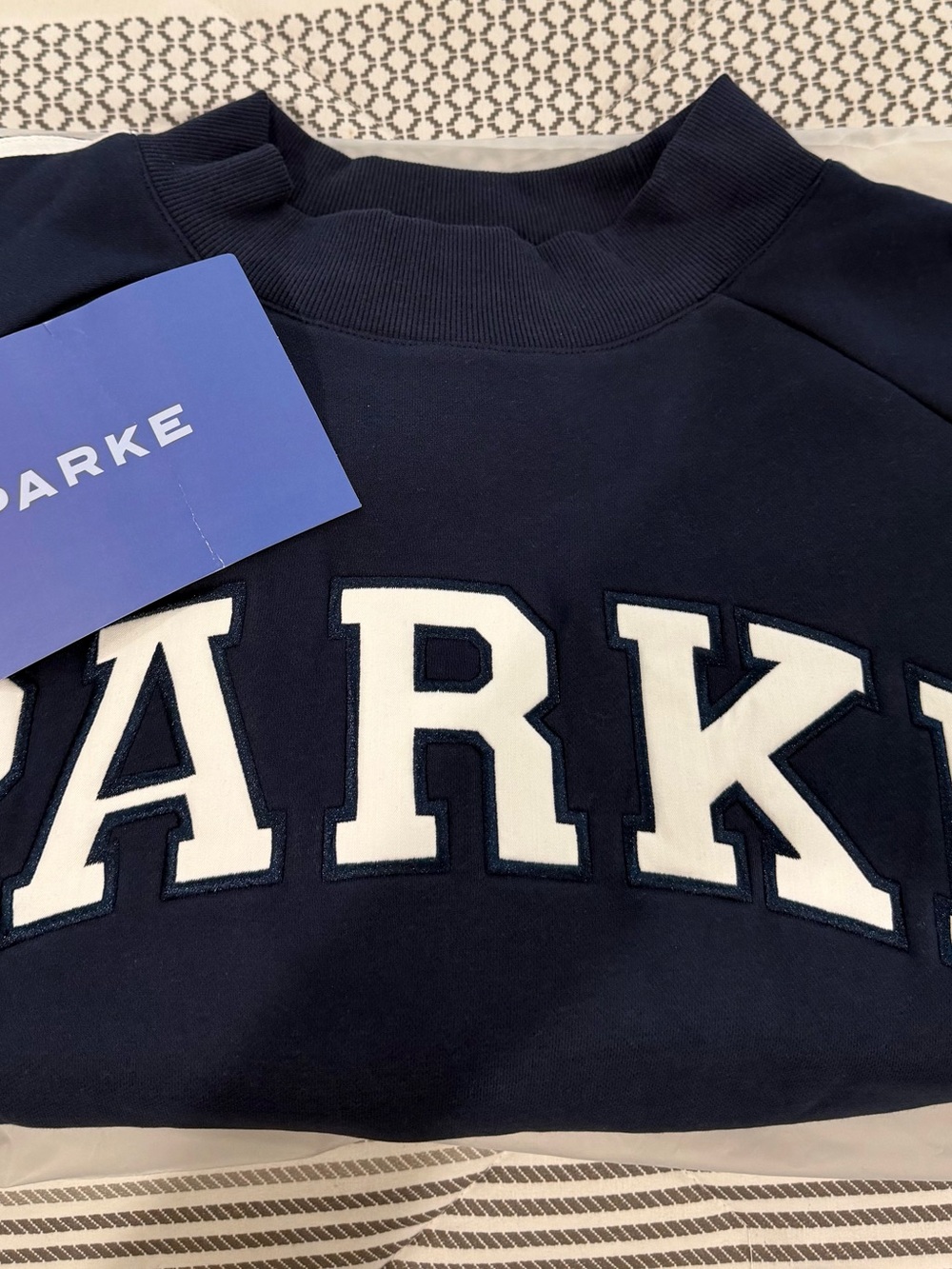 PARKE SPORT NAVY MOCKNECK